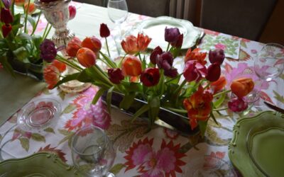 table d'été lumineuse