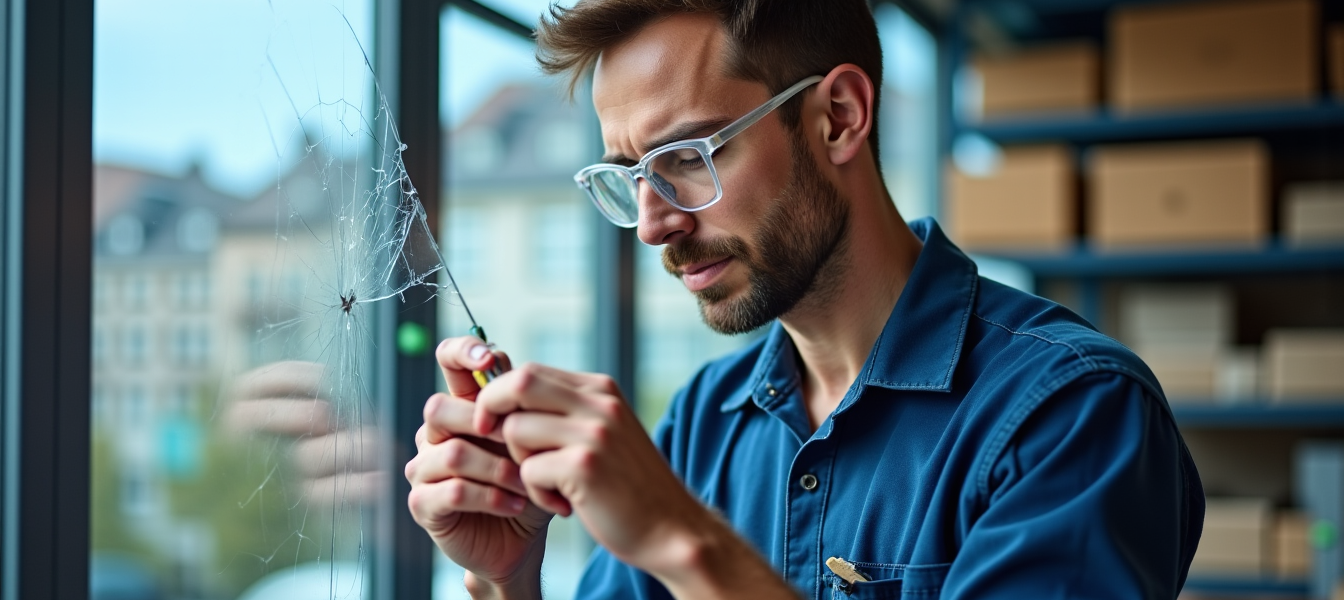 Réparation de fissures : expertise de votre vitrier à Carouge